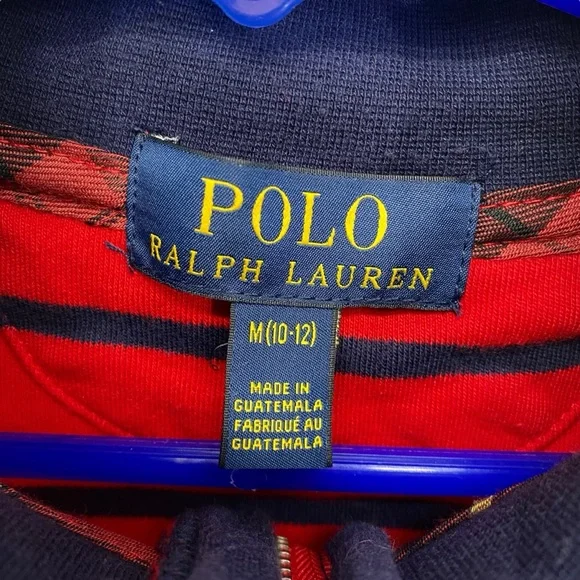 Polo Ralph Lauren Boys Cotton Interlock Stripe Pullover Sweater - Picture 4 of 7